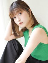 ラフィス ヘアールーチェ 樟葉店(La fith hair luce) 【La fith】インナーカラー×ぱつっつんボブ