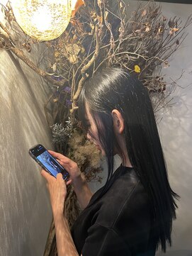ウィズ(WITH) インナーカラー　ブルーブラック