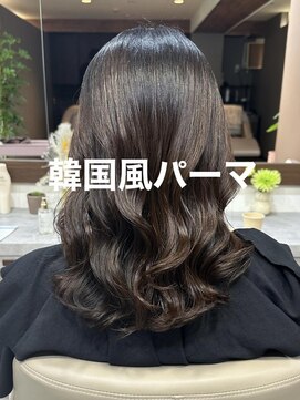 アミー 銀座(Ammy) #コテ巻き風パーマ #パーマロング#韓国風パーマ