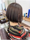 【白髪染め可】ボブショート ビフォアー＆アフター/白髪ぼかし