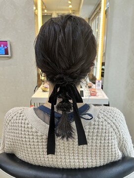 フレア(FLAiR) 結婚式お呼ばれヘア編みおろしスタイル