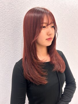 Natural red violet/Long layer