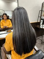 ルクスバイアフィナー(Luxo by Afinar)&nbsp;コントラストハイライト×シルバーグレージュ