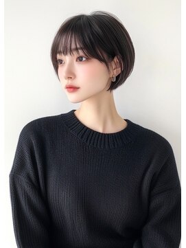 ライズ ネックス ザ サロン 渋谷(LIZE nex the salon) 耳掛けショートヘア黒髪［＃渋谷駅＃韓国＃髪質改善］