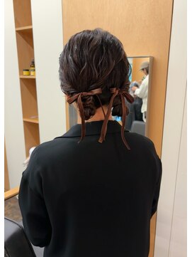 メク(meku) ふわふわツインお団子ヘア*リボンアレンジ