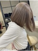 ブリーチして明るすぎないミルクティーベージュ