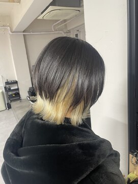 トクテ 吉祥寺(tokute) グレージュカラー/ボブウルフ/黒髪/ココアベージュ