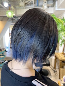 ロア インターナショナル 新宿店(LoA International) 【LoA】インナーカラーブルーネイビーブルージュイメチェン艶髪