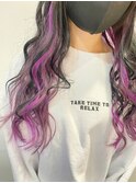 エクステイヤリングカラー×小顔インナーカラー10代20代
