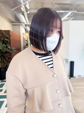 ノエ(noe) イメチェン/ホワイトブロンド/外ハネボブ/美髪/栄/矢場町k27