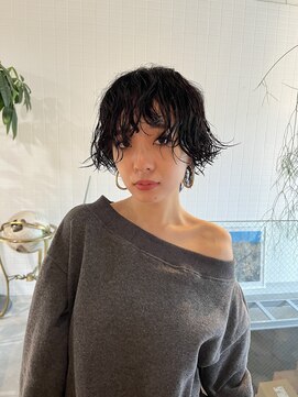 メグリ(meguri) ショートボブ　アンニュイ　パーマスタイル