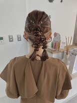 ウル 岡山駅店(ULu.)&nbsp;岡山ヘアセット　編みおろしツイン