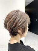 白髪ぼかし×ハイライト