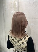 #ブリーチ#カラー#ミルクティーベージュ
