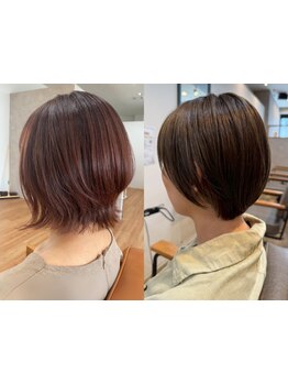 骨格補正×小顔見せを実現したショート◎[髪質改善/縮毛矯正/酸性ストレート/ハイライト/ブリーチ/学割U24]