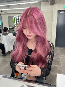 ニコ トウキョウ 渋谷(nico TOKYO) ピンクカラー/レイヤーカット/ケアブリーチ/透明感カラー