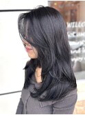 【WILLOW京橋】ブルーブラック×ロングレイヤー(森光みやび)