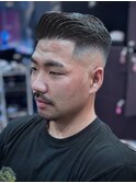 ポンパドールフェード×ジェル仕上げ｜貫禄の王道クラシック