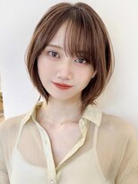 セイドット オモテサンドウ(Say. omotesando) Say.外ハネボブ韓国ボブレイヤーボブオリーブグレーひし形ボブ