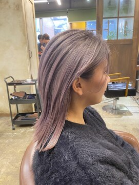 美容室カードル 新小岩店(Cadre) 【30代・40代・50代】ブリーチダブルカラー/パールグレージュ