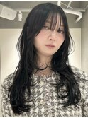 天神大名今泉ロングレイヤー韓国風くびれ巻き髪小顔透明感ヘア
