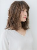 ココアブラウンプードルパーマゆるふわミディアムX上尾20代30代