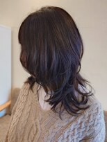 ワゴンバイアフロート(Wagon by afloat) ハッシュカット レイヤー パーマ チョコレートブラウン