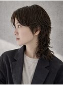 ウルフ/パーマ/センターパート/20代30代40代