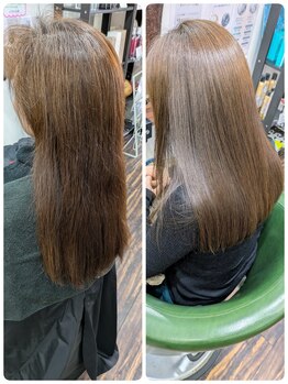 ヘルシーヘアーアゲイン(healthy hair AGAIN)の写真/大人女性の髪悩みに寄り添う◎傷みにくいグレイカラーで透明感のある美髪へ導く♪