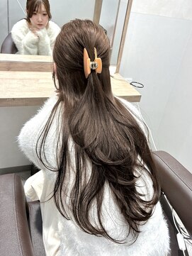 サロウィン 栄3丁目店(SALOWIN) 【TAKAHIDE】レイヤーハーフアップ×チョコブラウン