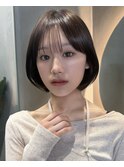ボブ ナチュラル ぱつっとボブ 内巻きボブ