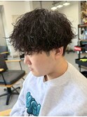 宇都宮メンズカットメンズパーマ波巻きスパイラルパーマツイスパ