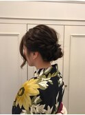 浴衣　ゆるふわヘアセット