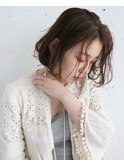 重軽ボブ×ヌーディーキャラメルベージュ