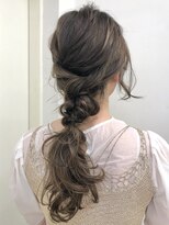 ハイライトカラー×おろし編みアレンジ