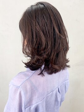 アルバム 銀座(ALBUM GINZA) レイヤーカット_セシルカットココアブラウン_ba303623