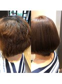 白髪染めをしながら髪を若々しくする美髪美容ヘアカラー