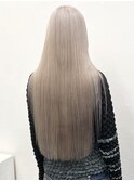 ブロンド黒髪小顔クラゲヘアーオリーブグレーココアベージュ