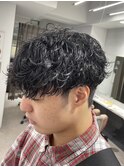 メンズ 波巻きパーマ