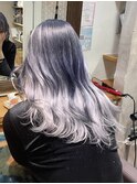 グレージュカラーレイヤーカットダブルカラーケアブリーチ