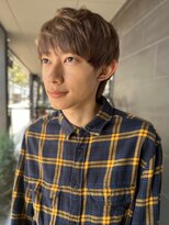 ヒース 姪浜(Heath)&nbsp;メンズショート　マッシュショート　透明感　ベージュカラー