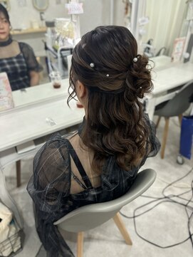 ラモ(RAMO) サイドお団子ハーフアップ