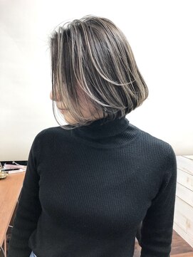 ハーツ(Heart's) 白髪ぼかし脱白髪染め似合わせショートボブ40代50代60代♪