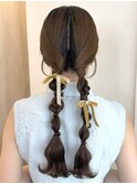 ツイン編みヘアセット