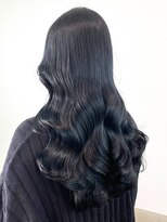 アイティーバイアルバム 下北沢店(IT by ALBUM)&nbsp;ウェーブパーマレイヤーロングアッシュブラック_ba502841