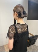 20代30代大人可愛い♪お呼ばれタイトツインお団子アレンジ