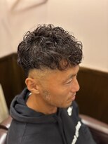 ヒロギンザバーバーショップ 新宿店(HIRO GINZA BARBER SHOP)&nbsp;スペインカール×フェード