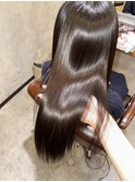 酸熱トリートメント+M3Dカラー　ロングストレート