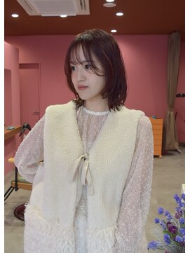 ハウディー(howdy.) レイヤーボブ×ボルドー