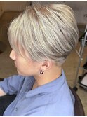 【ハイトーンカラー】ミルクティブロンド×ブリーチ２回